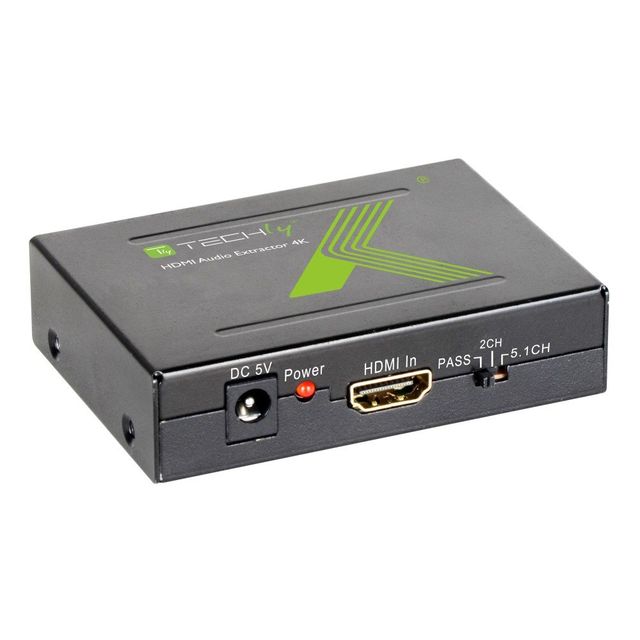 Techly IDATA HDMI-EA Estrazione audio SPDIF 5.1CH, Analogico RCA 2CH con HDMI 4…