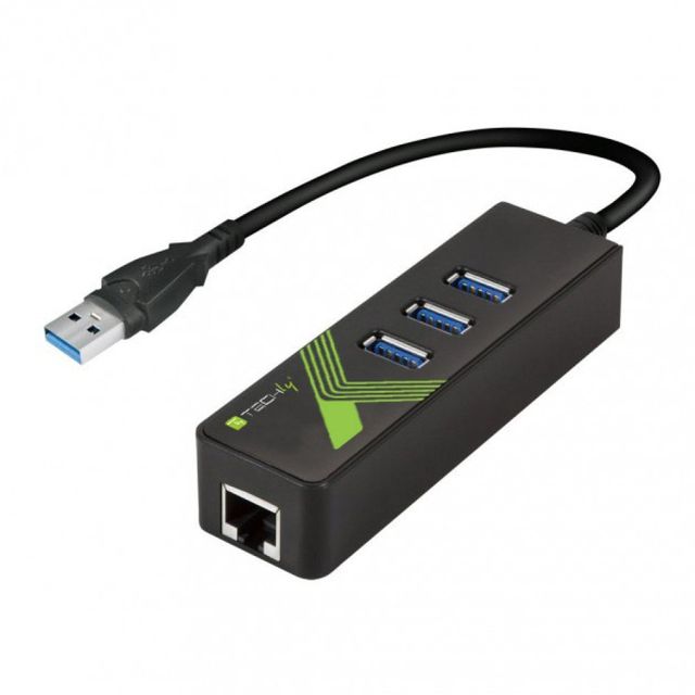 Techly IDATA USB-ETGIGA-3U2 Scheda di rete/adattatore USB 3.0 a RJ45 Gigabit, h…