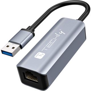 Techly IDATA USB-ETGIGA-AA Scheda di rete/adapter USB-A 3.0 a RJ45 Gigabit