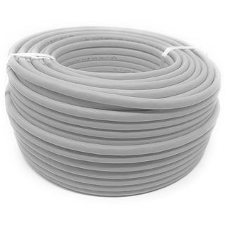 Techly ITP-C6U-FL-100 Cavo Cat6 UTP a coppie ritorte 100m 100% CU Grigio