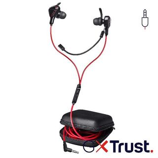 Trust GXT 408 Cobra - Auricolari con microfono - in-ear - cablato - jack 3,5 mm