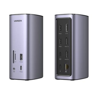 UGREEN Docking Station Triple Display- 12-in-1- 8K 2xHDMI & DP- USB-C 10G- RJ45…