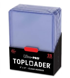 ULTRA-PRO E-81222 - 25 TOPLOADER 3" X 4" - CLEAR REGULAR