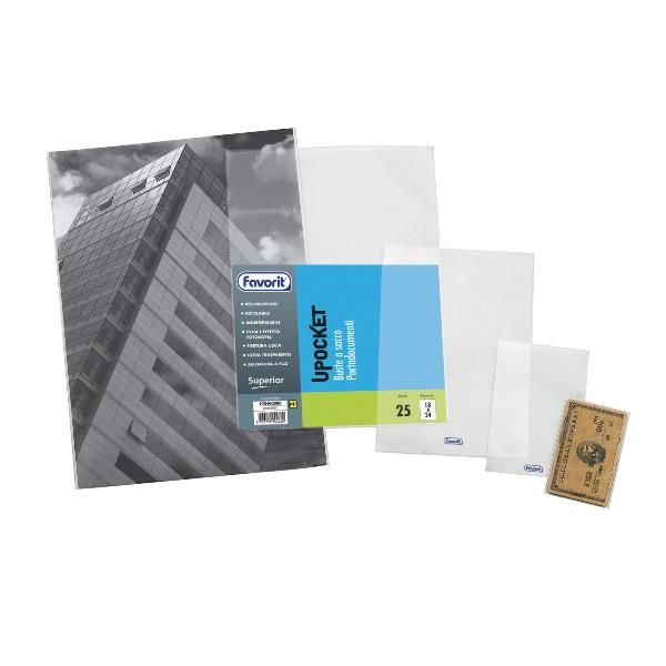 Favorit UPOCKET SUPERIOR - Tasca protettiva - per 80 x 120 mm - trasparente (pa…