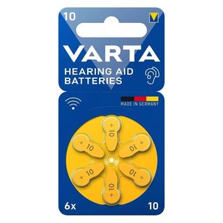 VARTA HEARING AID BATTERIES ACUSTICHE 10 X6 1.45V BL1