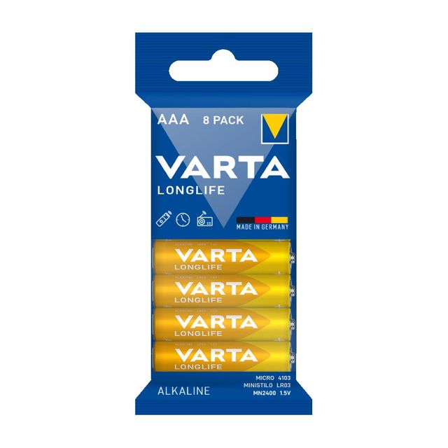 VARTA PILA LONGLIFE MINISTILO AAA ALCALINA FLOW BL8