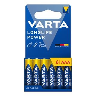 VARTA PILA LONGLIFE POWER MINISTILO AAA ALCALINA BL6