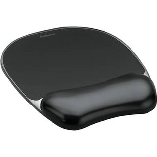 Fellowes Gel Crystals - Tappetino per mouse con poggiapolso - nero