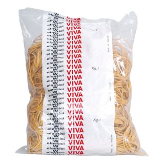 VIVA ELASTICI IN GOMMA DIAMETRO 2 CM GIALLO CONF DA 1 KG