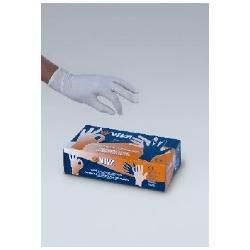 Viva - Guanti - usa e getta - L - lattice - bianco naturale (pacchetto di 100)