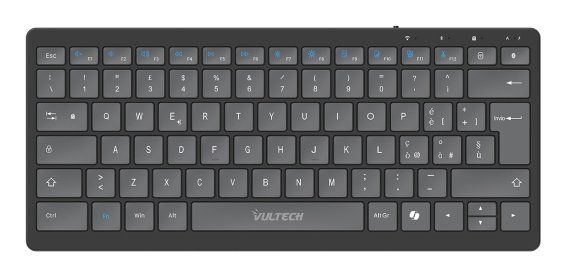 Vultech KEY-601WBT tastiera Ufficio USB + RF Wireless + Bluetooth QWERTY Italia…
