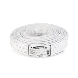 Vultech Security Cavo Allarme schermato a 6 conduttori 2Ã—0.50 + 4Ã—0.25 100MT