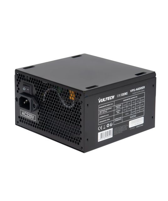 Vultech VPS-A600ER alimentatore per computer 600 W 24-pin ATX ATX Nero