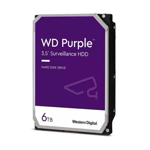 WD Purple WD64PURZ - HDD - 6 TB - sorveglianza - interno - 3.5" - SATA 6Gb/s - …