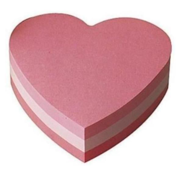 Foglietti riposizionabili colorati Post-it® Notes cubo sagomato cuore 225 ff - …