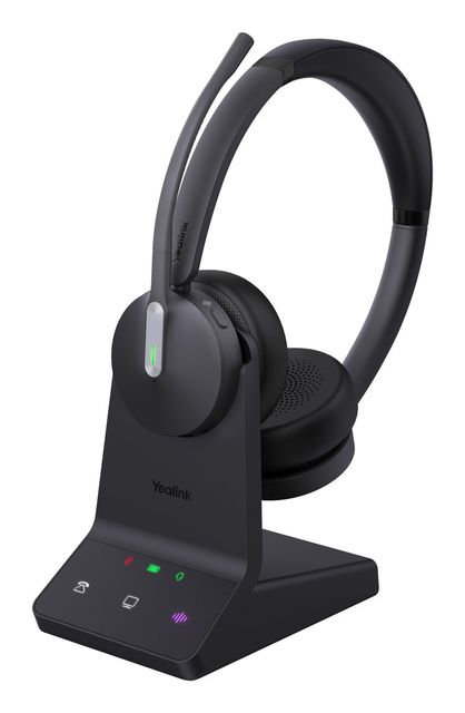 Yealink 1208673 WH64 Cuffie Bluetooth Wireless Doppie per Ufficio e Call Center