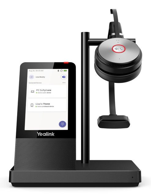 Yealink 1308002 WH66 DECT Cuffie Mono Wireless per Teams