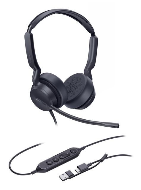 Yealink UH42 Dual UC USB-C/A Auricolare Cablato A Padiglione Musica e Chiamate …