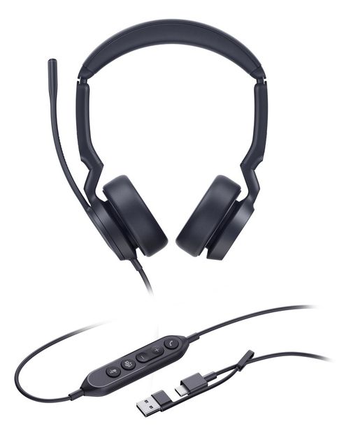 Yealink UH44 Dual Teams USB-C/A Auricolare Cablato A Padiglione Ufficio USB Typ…
