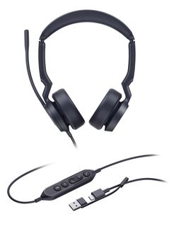 Yealink UH44 Dual UC USB-C/A Auricolare Cablato A Padiglione Ufficio USB Type-C…