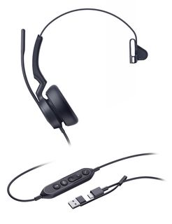 Yealink UH46 Mono Teams USB-C/A Auricolare Cablato A Padiglione Ufficio USB Typ…