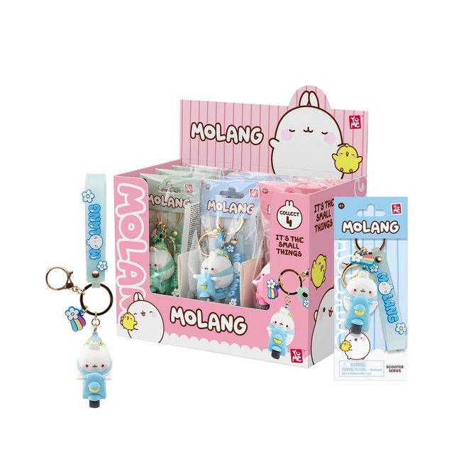 YuMe Keychain - Molang Keychain & Strap Scooter Series - PDQ (12 Units) 16190 6…