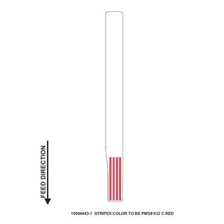 ZEBRA BRACCIALE TERMICO RED 25X279MM