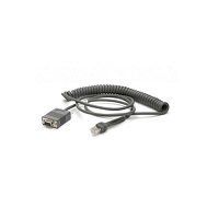 Zebra CBA-RF2-C09ZAR cavo seriale Nero 2,8 m RS232 DB9