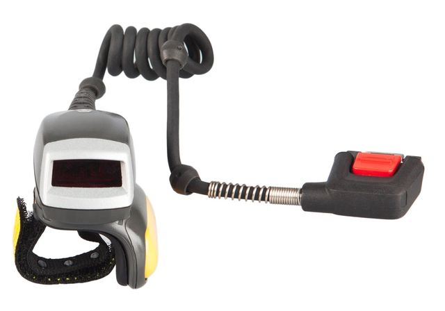Zebra RS4000 Lettore di codici a barre indossabile 1D Laser Grigio, Argento