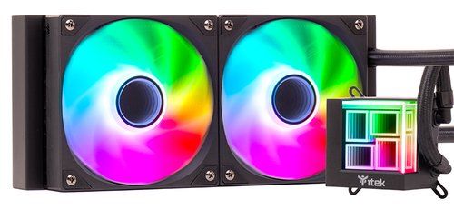 iTek HYDRO CUBE 240B, PWM, Black - 240 mm