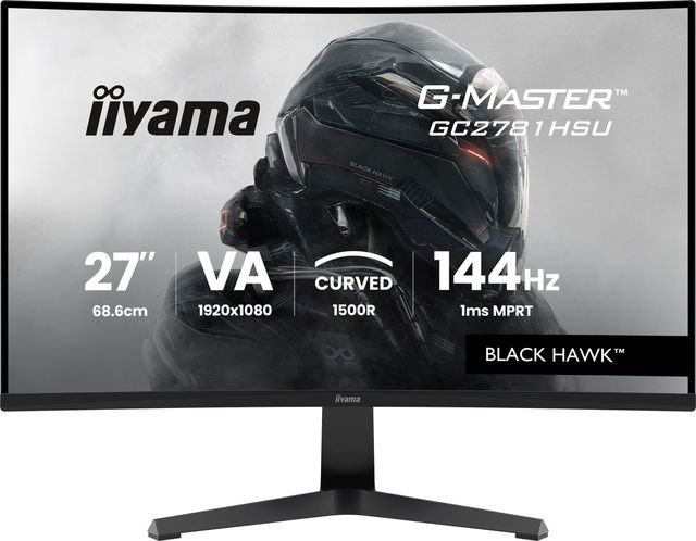iiyama GC2781HSU-B1 Monitor da gioco G-Master 27" VA FHD 144Hz 1ms 1500R HDMI D…