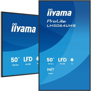 iiyama LH5064UHS-B1AG, Pannello piatto per segnaletica digitale, 127 cm (50?), …
