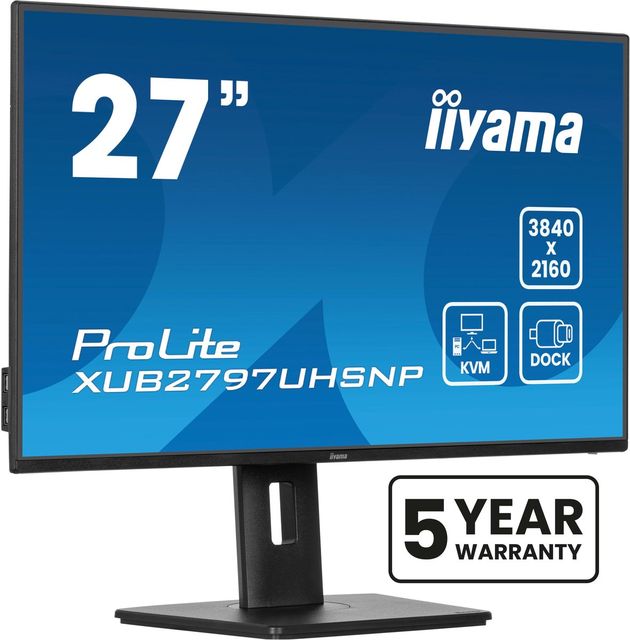 iiyama ProLite XUB2797UHSNP-B1 - Monitor a LED - 27" - 3840 x 2160 4K @ 60 Hz -…