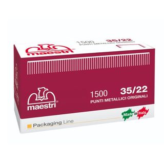 ro-ma - Punti metallici - 35/22 - 35 x 21.8 mm - filo di acciaio - pacco da 1500
