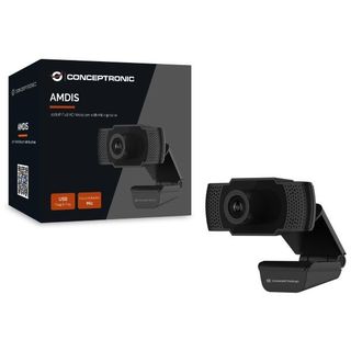Conceptronic AMDIS01B - Webcam - colore - 2 MP - 1920 x 1080 - 1080p - audio - …