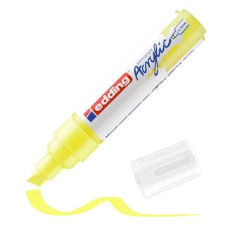 Edding E-5000065, Giallo, Punta smussata, Giallo, 5 mm, 1 cm, Inchiostro a base…