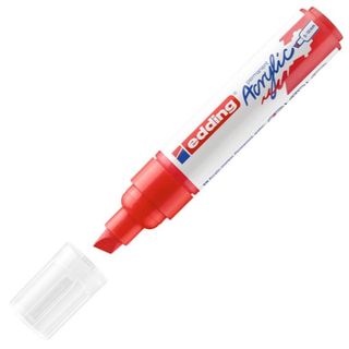 Edding E-5000902, Rosso, Punta smussata, Rosso, 5 mm, 1 cm, Inchiostro a base d…