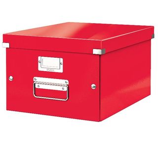 Leitz Click & Store WOW - Scatola per archiviazione - medium - per A4 - rosso