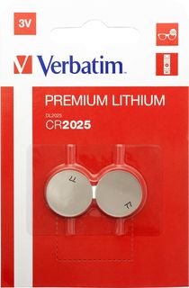 Verbatim - Blister 2 MicroPile a pastiglia CR2025 - litio - 49935 - 3V