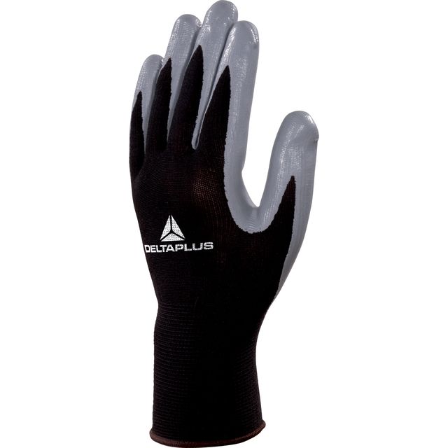 Guanti di precisione VE712GR - poliestere - palmo in nitrile - taglia 09 - nero…