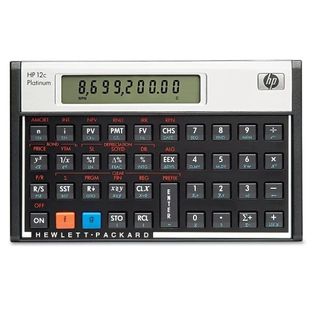 HP 12c Platinum Financial - Calcolatrice finanziaria - batteria