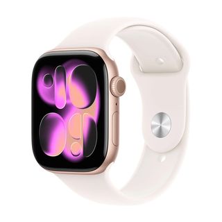 Apple Watch Series 11 GPS + Cellular 46mm Cassa Alluminio Oro Rosa con Band Ros…