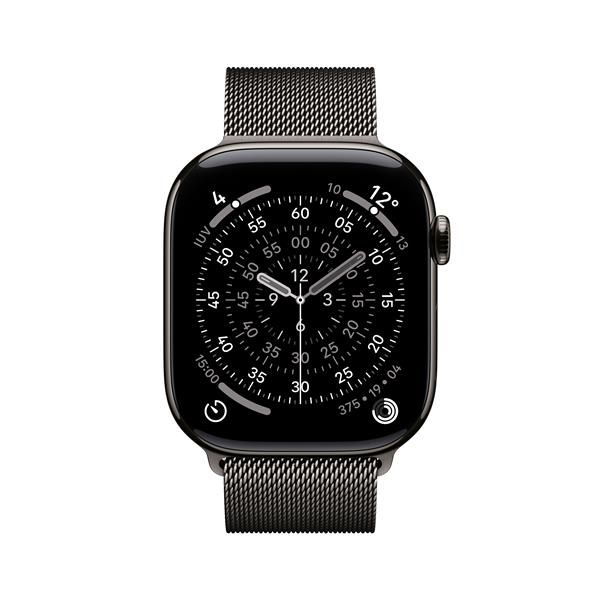Apple Watch Series 11 GPS + Cellular 46mm Cassa Titanio Ardesia con Loop Milane…