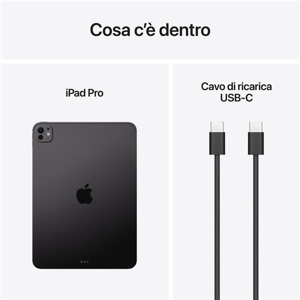 Apple iPad Pro 11ʺ Wi‑Fi 1TB display nanotexture Nero Siderale, 27,9 cm (11ʺ), …