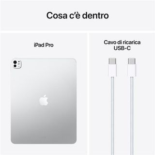 Apple iPad Pro 13ʺ Pro Wi‑Fi 256GB display standard Argento, 33 cm (13ʺ), 2752 …