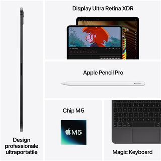Apple iPad Pro 13ʺ Pro Wi‑Fi 2TB display nanotexture Nero Siderale, 33 cm (13ʺ)…