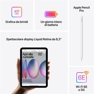 Apple iPad mini A17 Pro Wi-Fi + Cellular - Tablet - 512 GB - 8.3" IPS (2266 x 1…