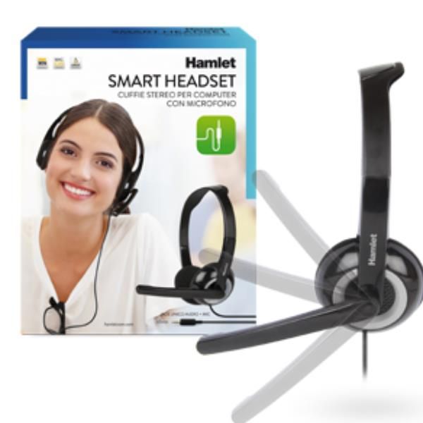Hamlet Smart - Cuffie con microfono - on-ear - cablato - jack 3,5 mm