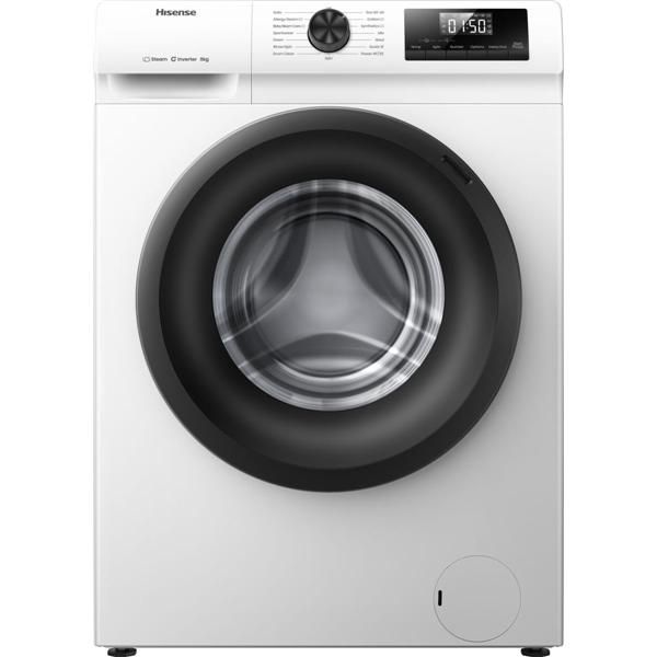 Hisense WF1Q8041BW, Caricamento frontale, 8 kg, B, 74 dB, 1400 Giri/min, A