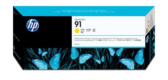 Hp - Cartuccia ink originale - 91 - Giallo - C9469A - 775ml